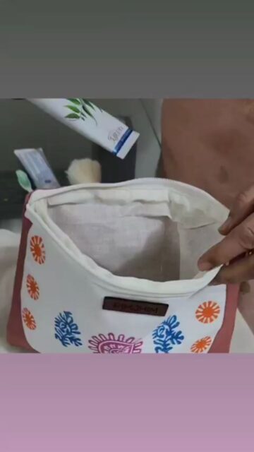 Blockprinted by our special youngsters at TASK- these washable cloth Pouches designed by Crafthues will allow you to carry your short travel accessories in style
D.m for details